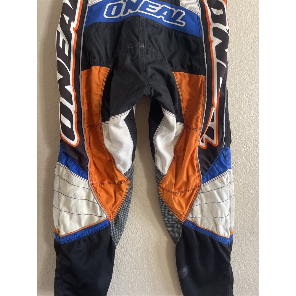 O'Neal Motocross Pants Men's 30" Black Blue & Orange - Picture 10 of 13